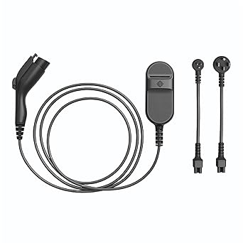 Generic Rivian Portable EV Charger - Fast Charging, Weatherproof, Compatible with 240V and 120V Outlets, SAE J1772 Connector, 18-Foot Cable, Black, CC-C-L2-40-600-R1 (PT00045331)